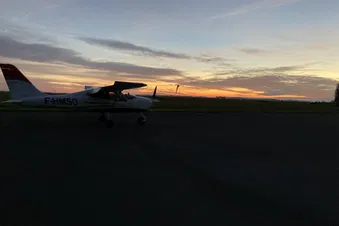 Coucher de soleil sur le sud de l'Oise