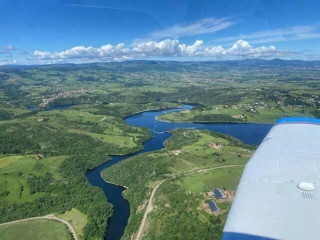 Vue sur les gorges de la loire