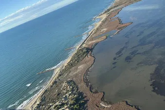 Balade aérienne Montpellier, plage et Camargue
