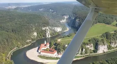 Rundflug Kloster Weltenburg - Donaudurchbruch - Ingolstadt