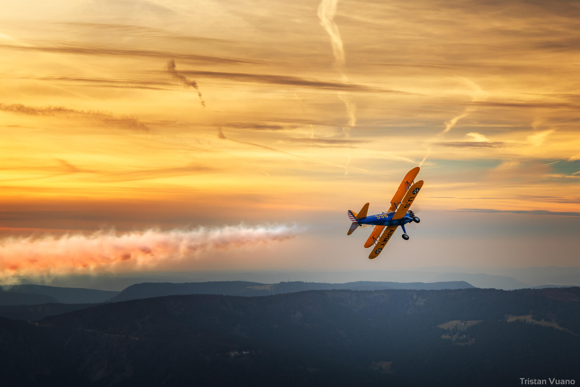 [BOEING STEARMAN] Vol de 45 min en Biplan PT13D de 1943