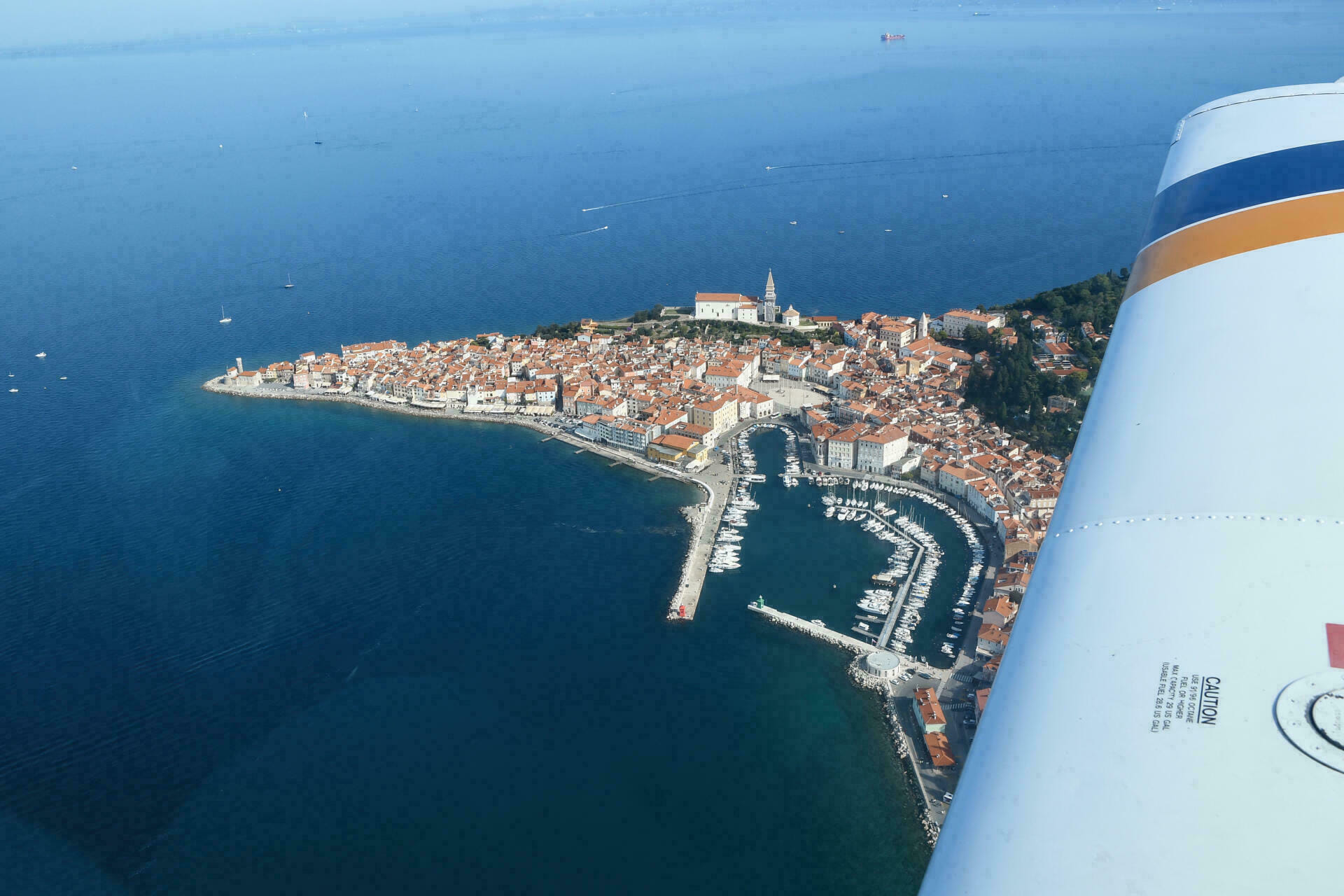 Piran (Slowenien) kurz nach dem Start in Portoroz.
