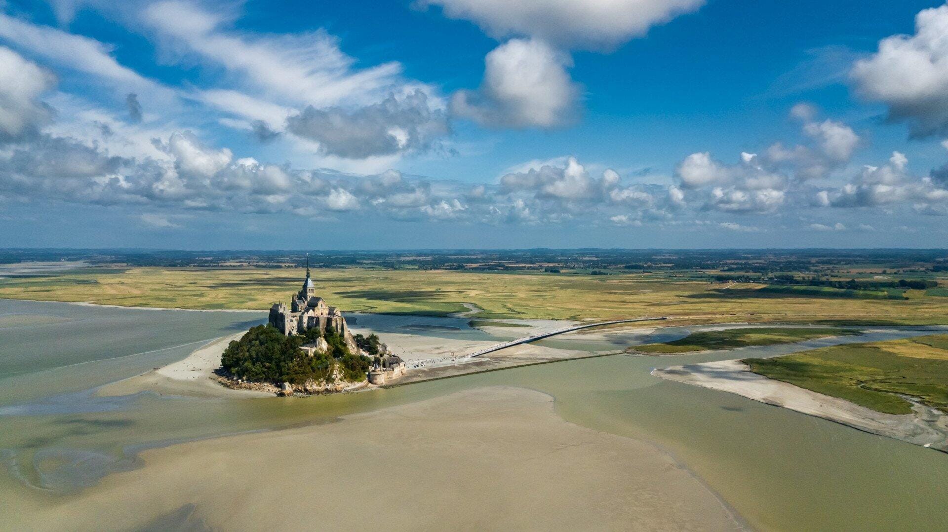 Mont Saint Michel du ciel avec pause à Granville pour 1 pax - France
