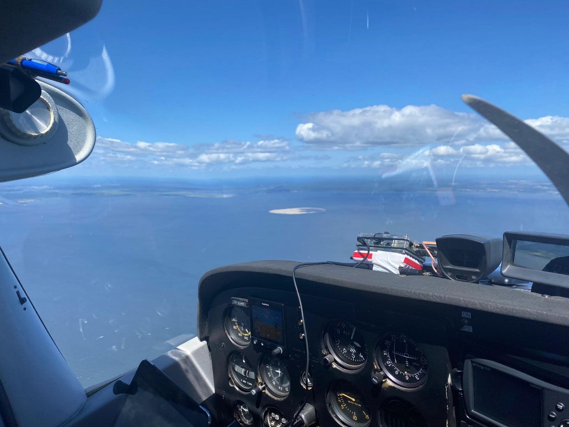 Flug nach Kolberg (polnische Ostseeküste)