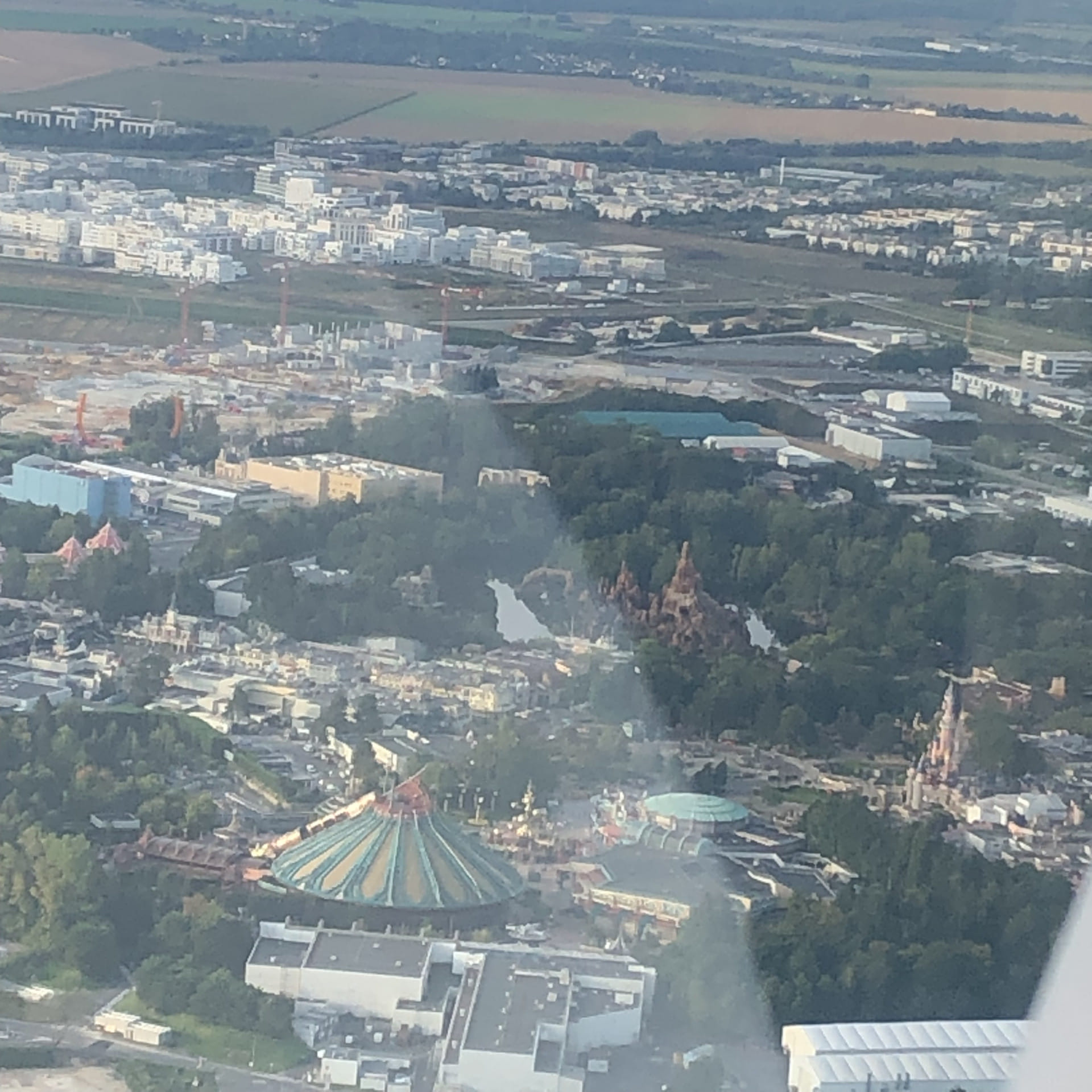 Disneyland Paris vu du ciel