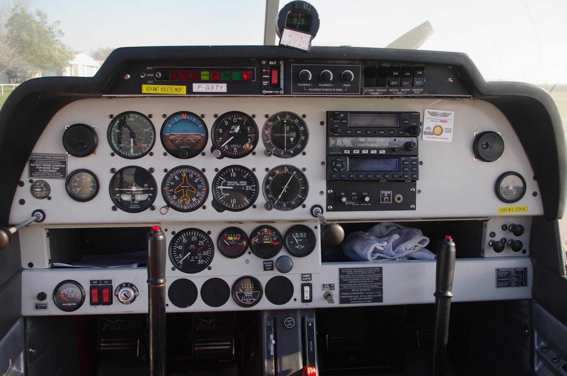 Vue du Cockpit du DR 400