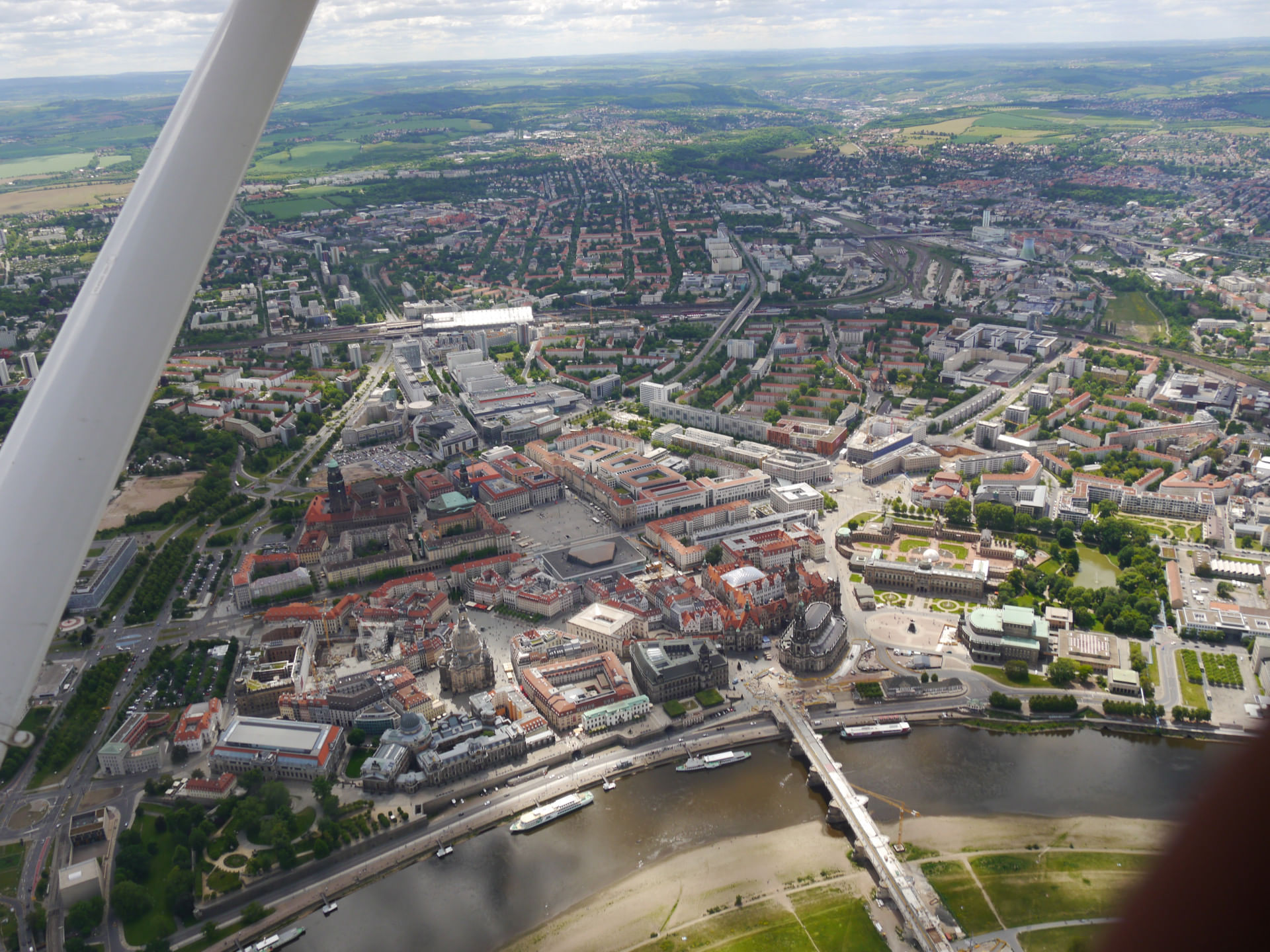 Meißen - Dresden - Moritzburg - Rundflug