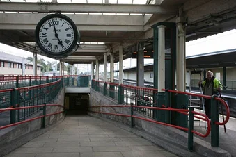 Carnforth Station clock