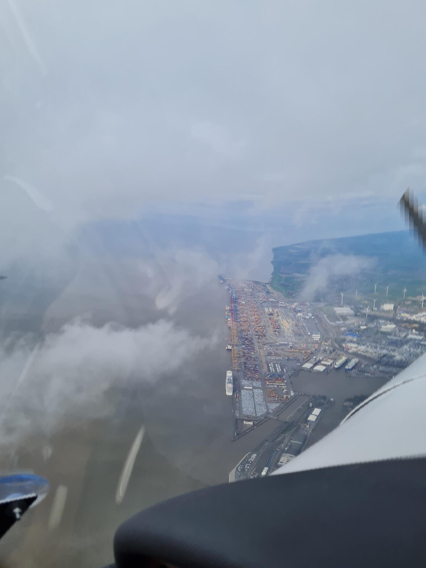 Rundflug über Bremerhaven