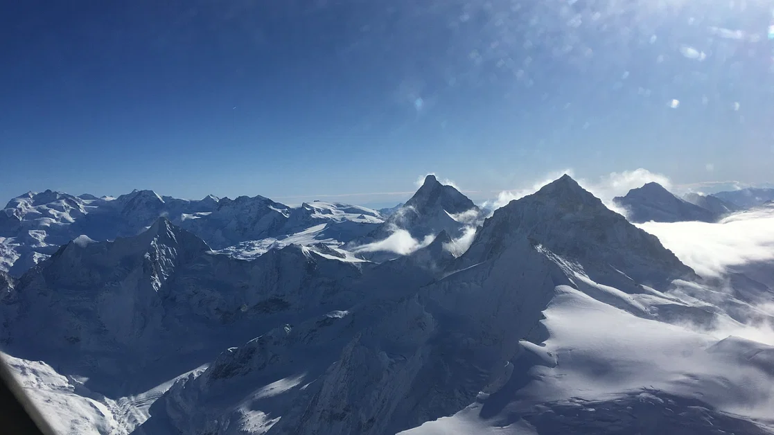 Mont Blanc, Matterhorn, Aletschgletscher, Jungfraujoch