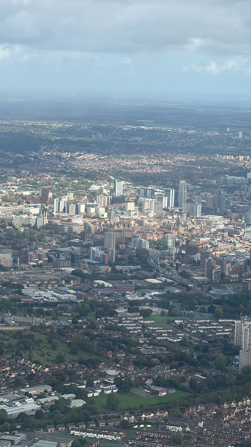 Sightseeing over Leeds and Harrogate