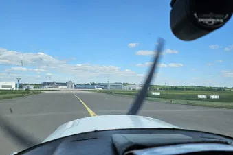 Rundflug über das Ruhgebiet und das bergische Land