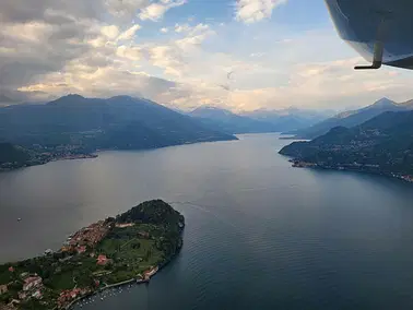 Flying over the most beautiful lake in the world :-)