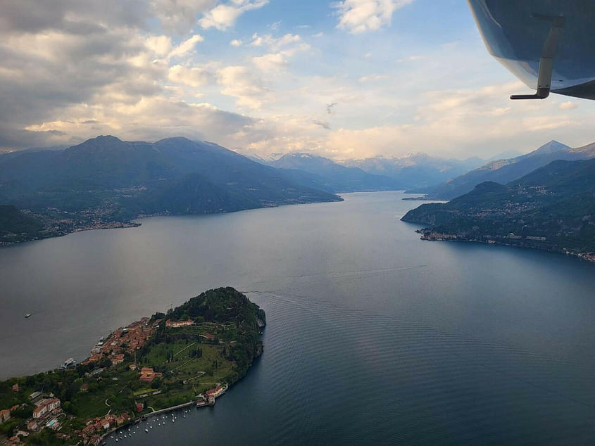 Flying over the most beautiful lake in the world :-)
