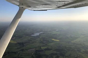 La Mayenne vue du ciel (depuis Le Mans) - Maine Mayenne