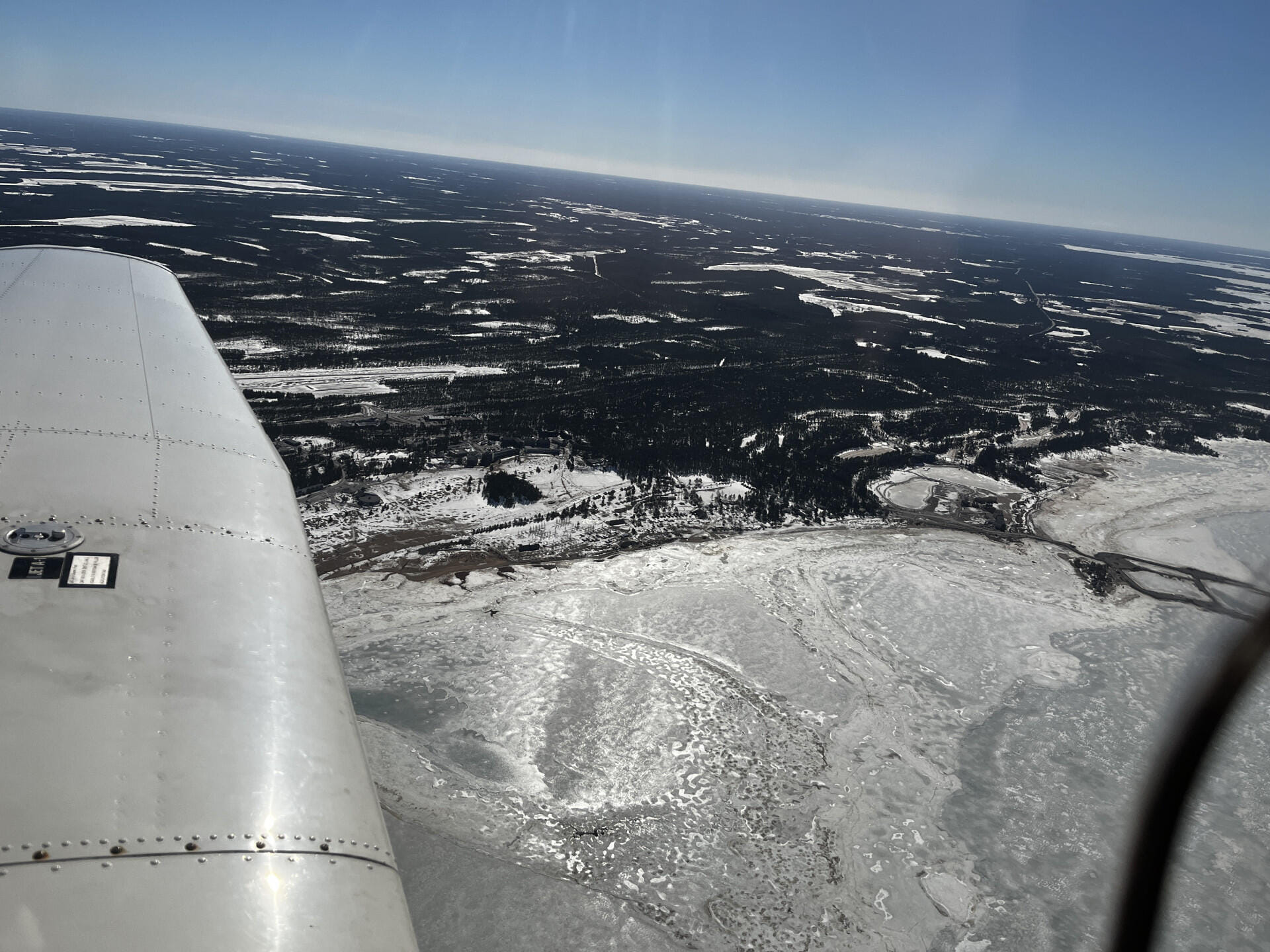Flight to Kalajoki along the coast