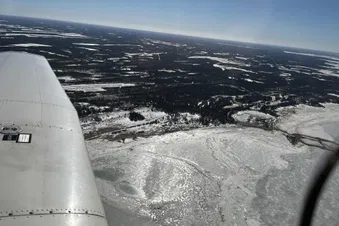 Flight to Kalajoki along the coast