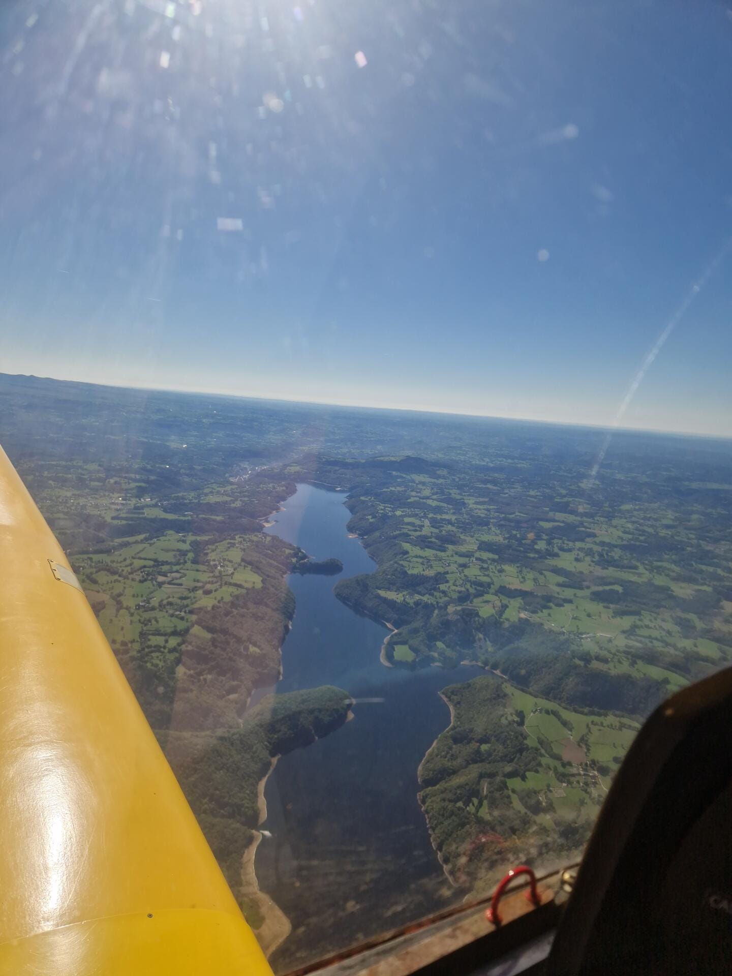 Vue depuis le ciel de la Dordogne et des ses environs