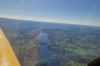 Vue depuis le ciel de la Dordogne et des ses environs
