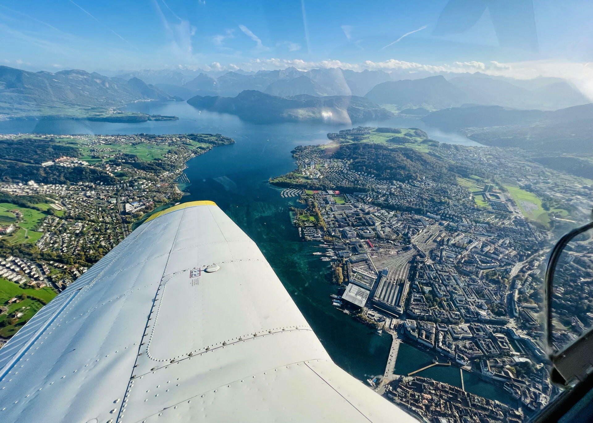 Hoch über der Stadt Luzern