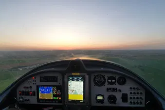 Coucher de soleil sur le sud de l'Oise