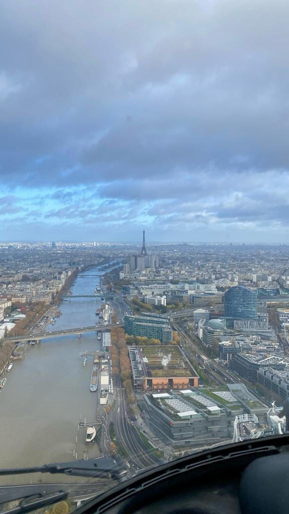Vue aérienne de Paris/Seine