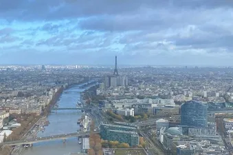 Vue aérienne de Paris/Seine