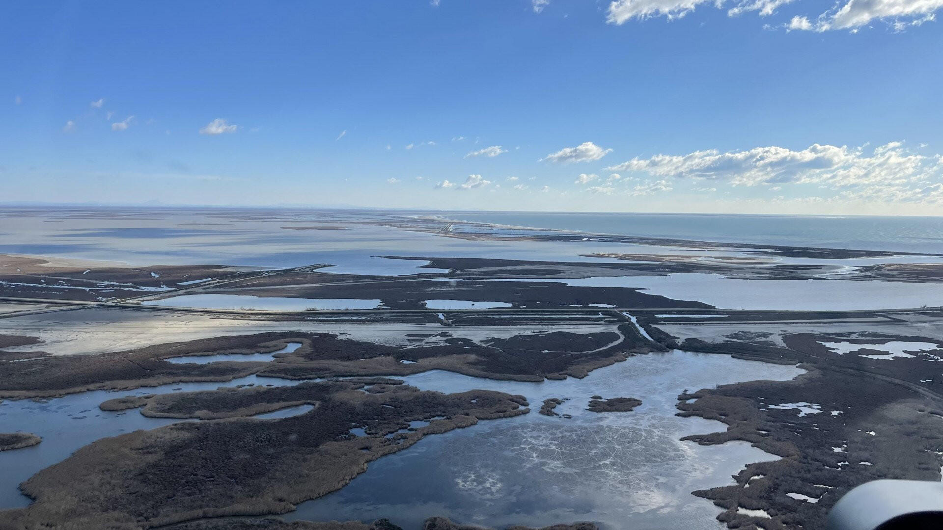 Camargue en hélicoptère, littoral de Montpellier !