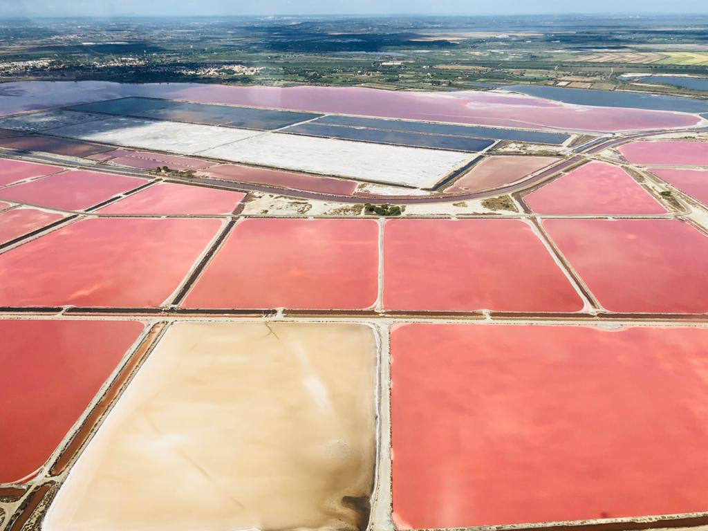 Survol du Littoral de Camargue, Stes Maries Arles en hélico