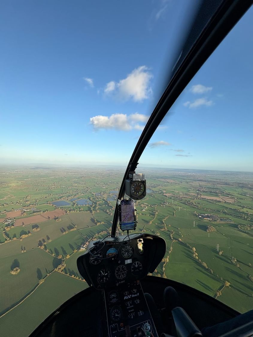 Scenic Helicopter Adventure Over the River Wye Valley