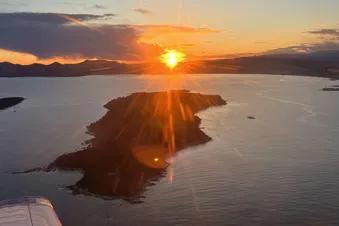Couché de soleil sur les Iles de Lérins