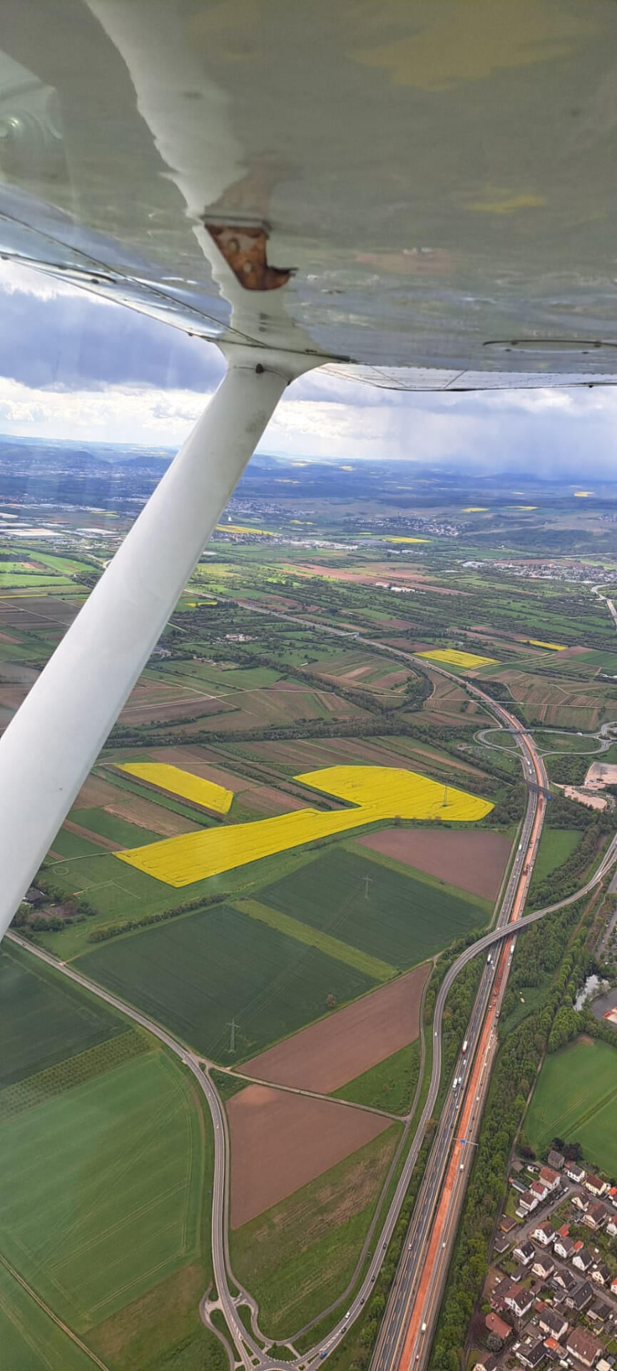 Rundflug Oppenheim, AKW Biblis, Ried, Worms und Rhein
