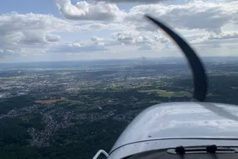 Rundflug über den Odenwald, herrliche Landschaft genießen