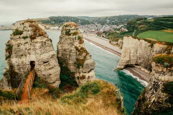 Vue des falaises d'Etretat