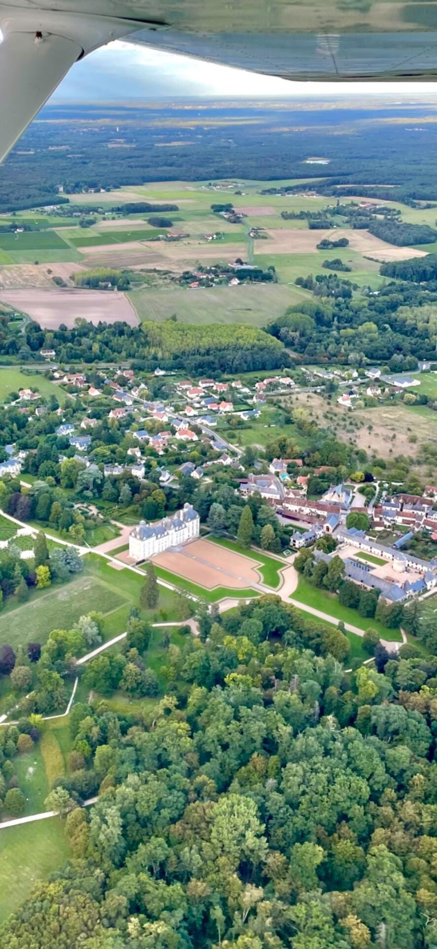 Vol autour des châteaux de la Loire