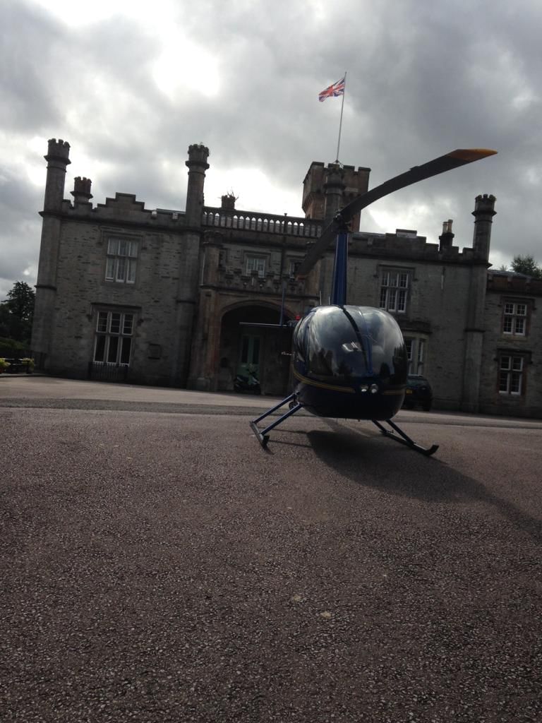 Helicopter Flight to The Devonshire Arms Hotel