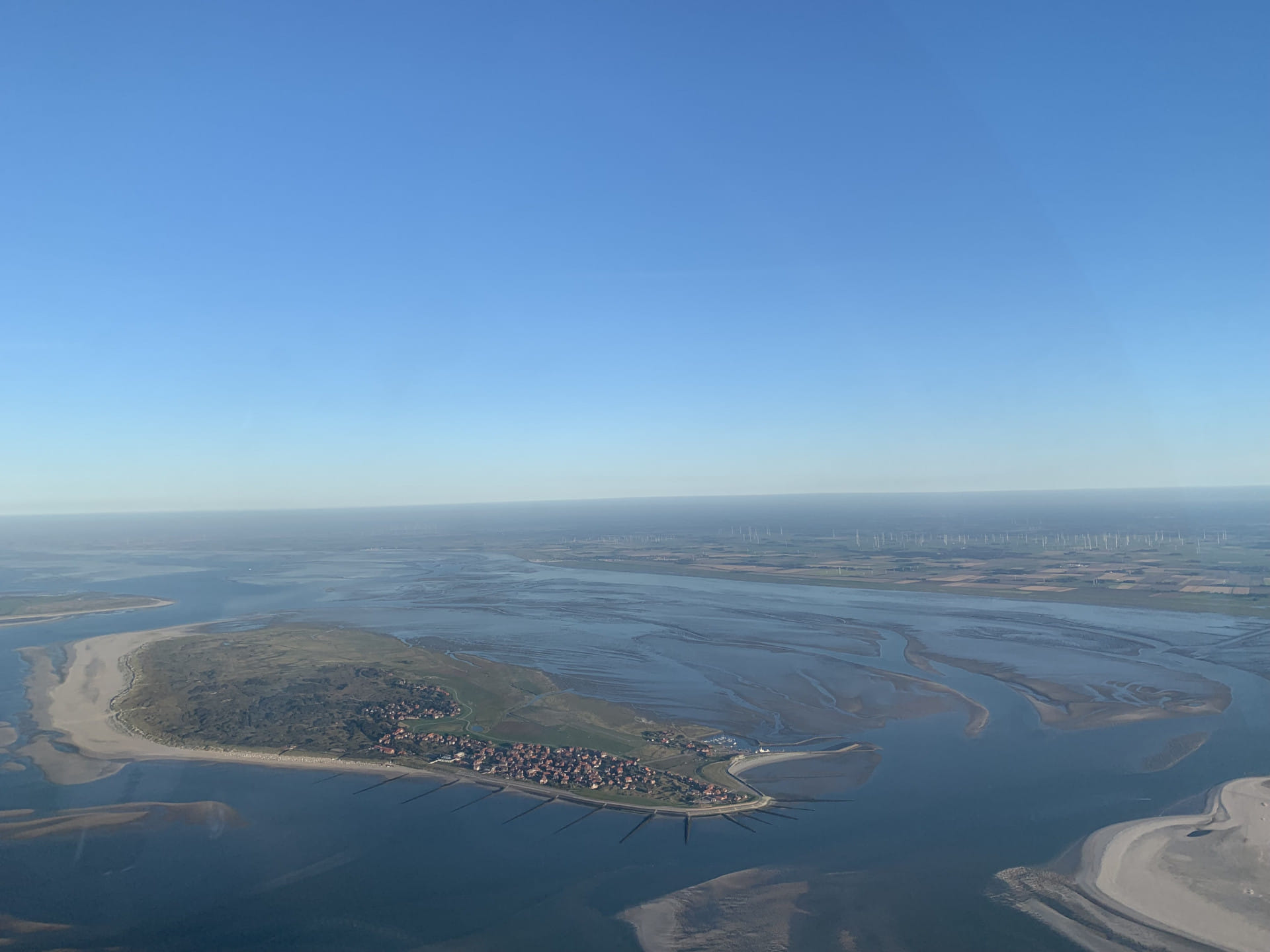 Rundflug entlang aller ostfries. Inseln ab Ney, Juist, Lang.