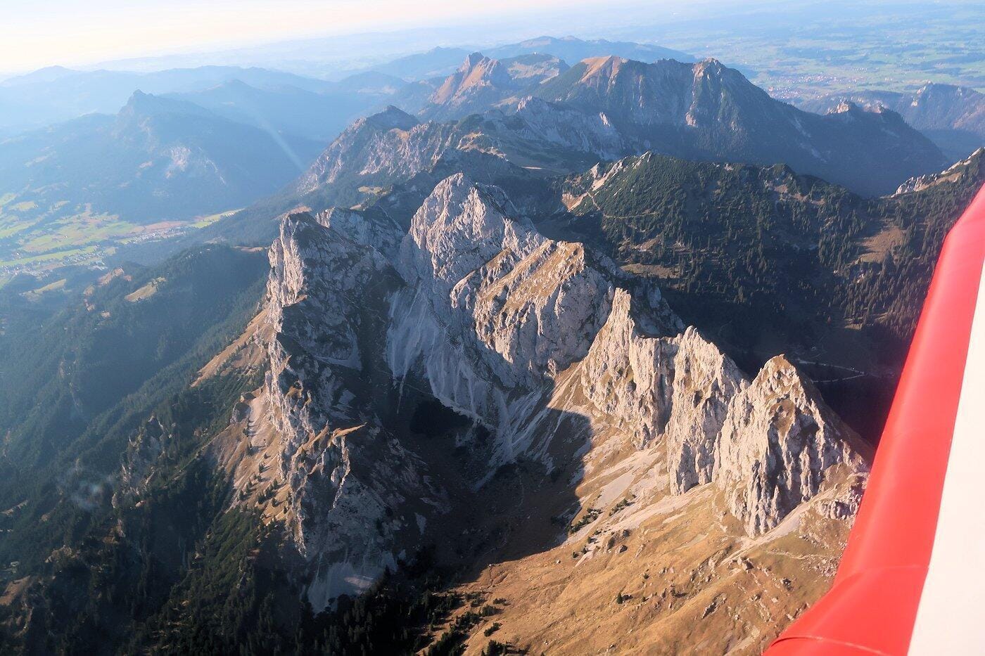 Alpenrundflug  Garmisch Zugspitze Füssen Allgäu