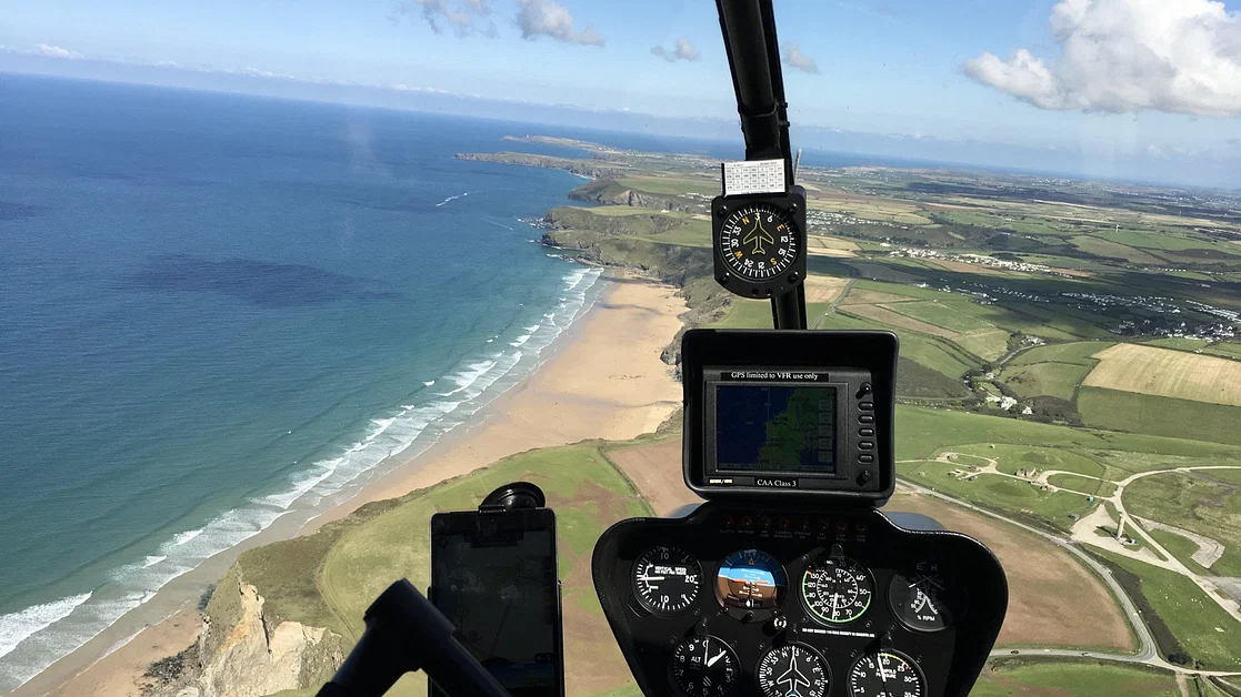Travel along the Norfolk coastline in a private Helicopter