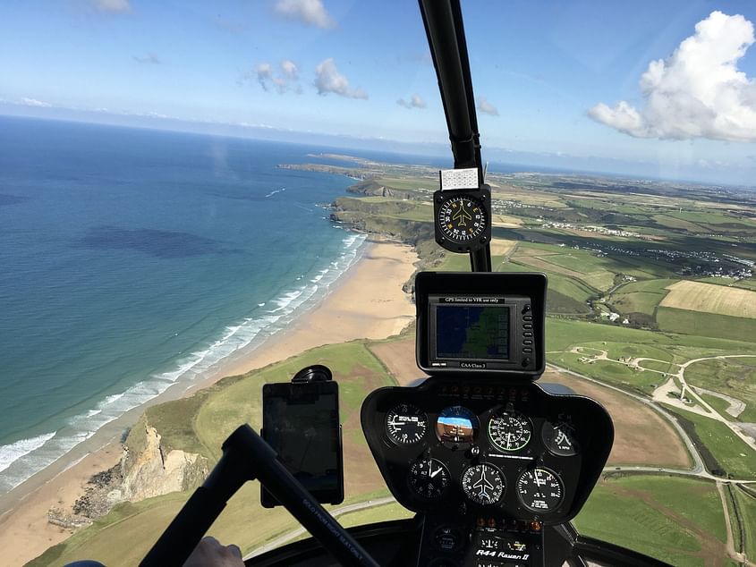 Travel along the Norfolk coastline in a private Helicopter