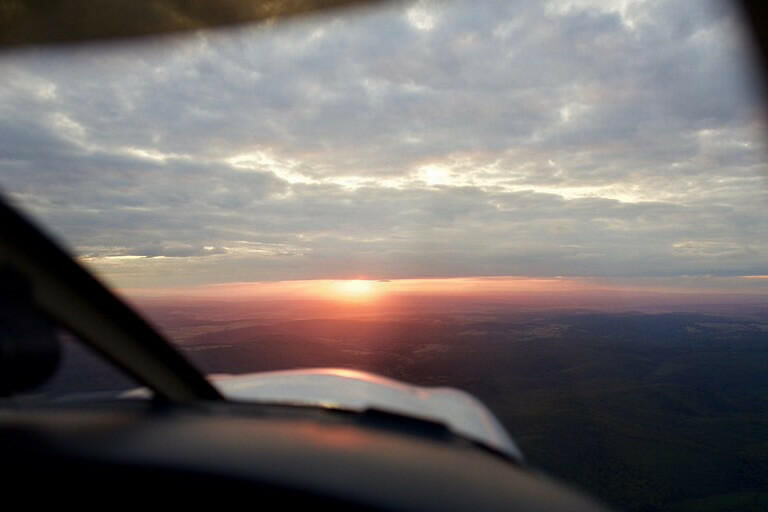 Blick in den Sonnenuntergang