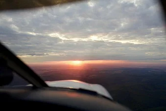 Blick in den Sonnenuntergang