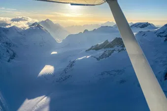 Le coucher de soleil vu du ciel, de la Gruyère au Lavaux