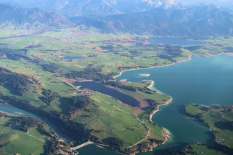 Alpenrundflug Garmisch Zugspitze Füssen Allgäu