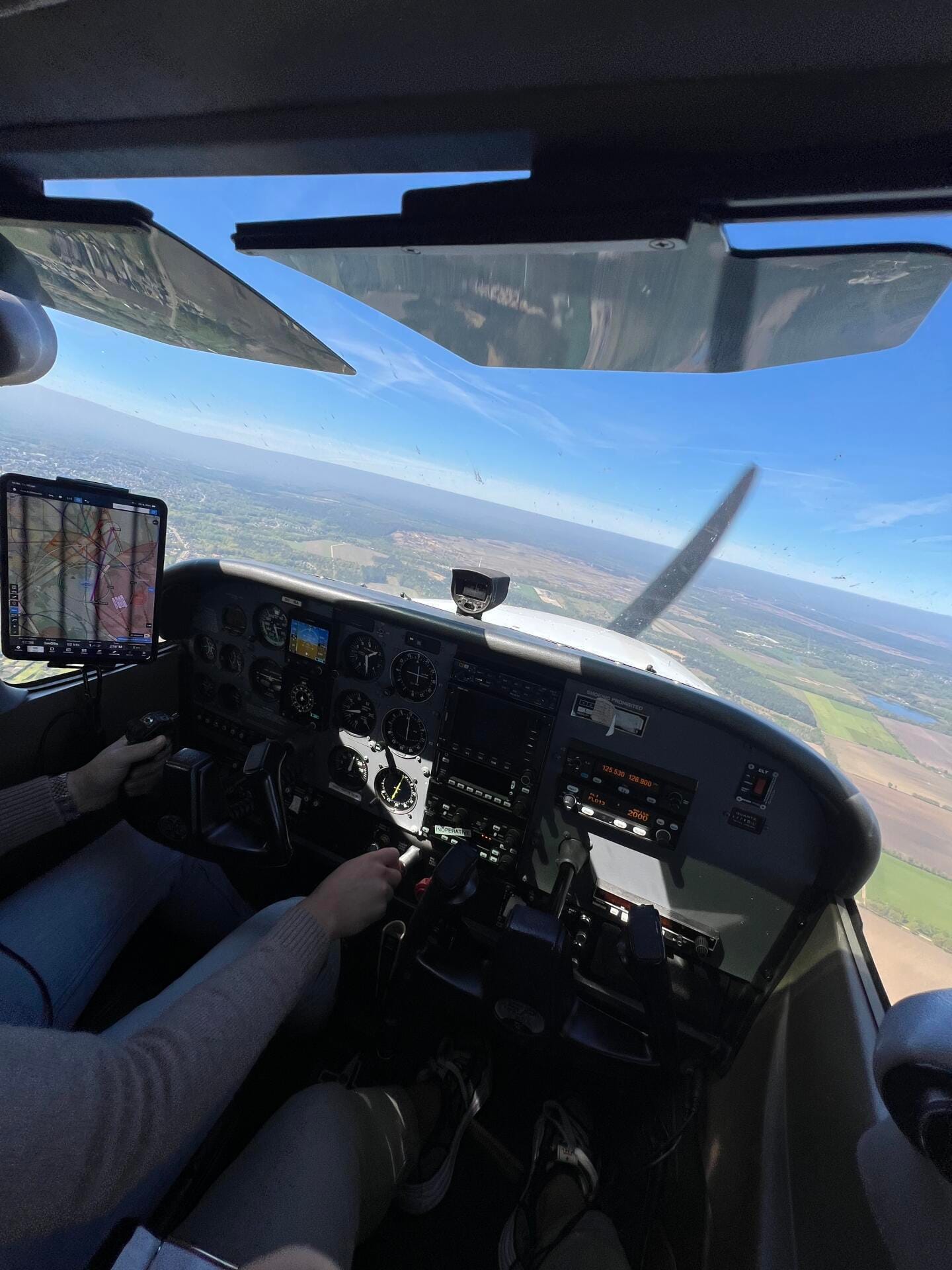 View from the C172S cockpit
