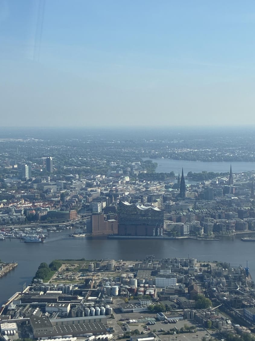Rundflug über Hamburg inkl Innenstadt Hafencity
