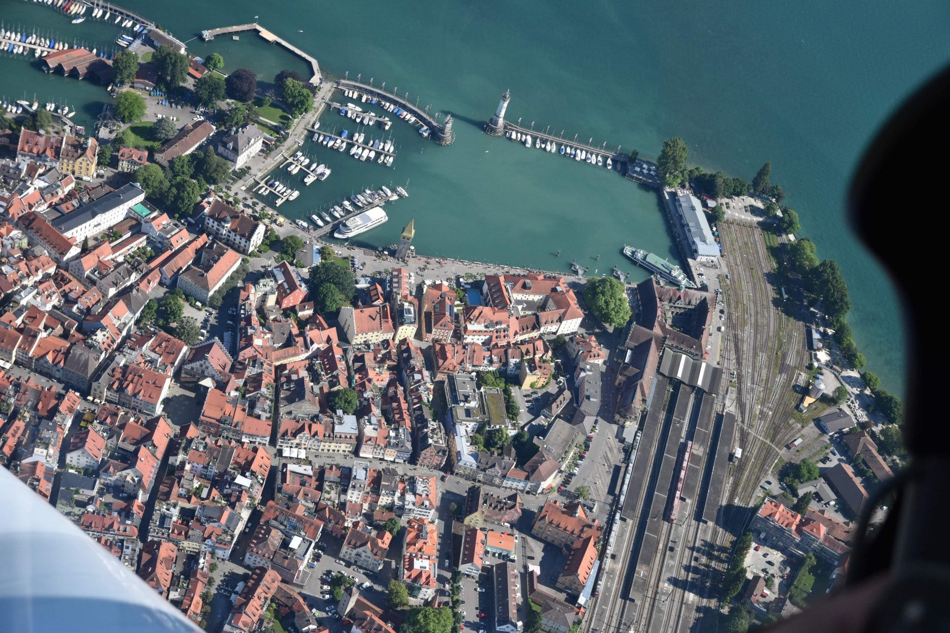 Flug von Leutkirch im Allgäu zum Bodensee sowie Oberschwaben