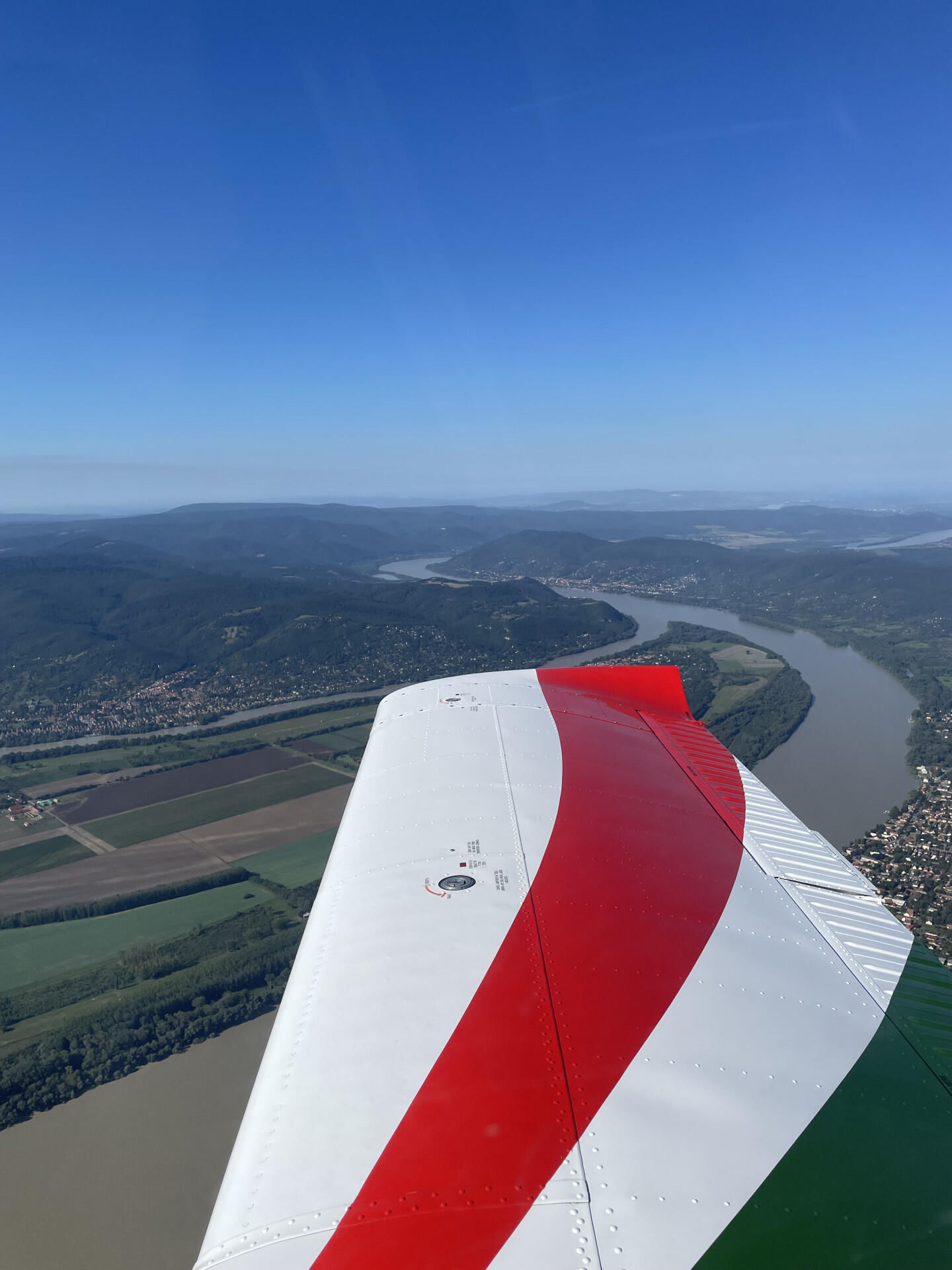 The scenery from above Vác