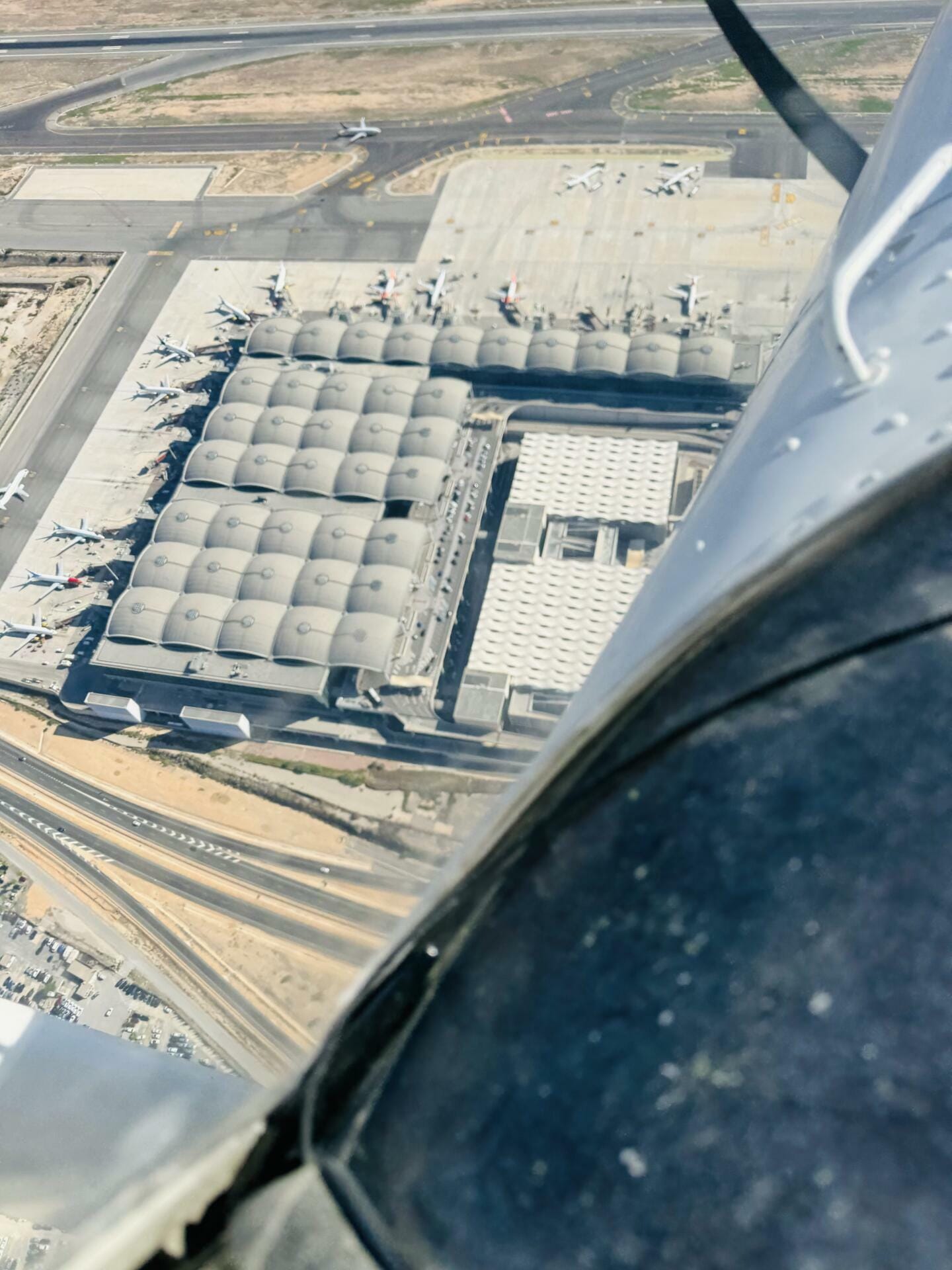 Above Alicante Airport