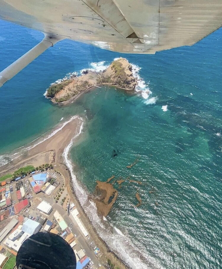 Visite aérienne du sud de la Martinique